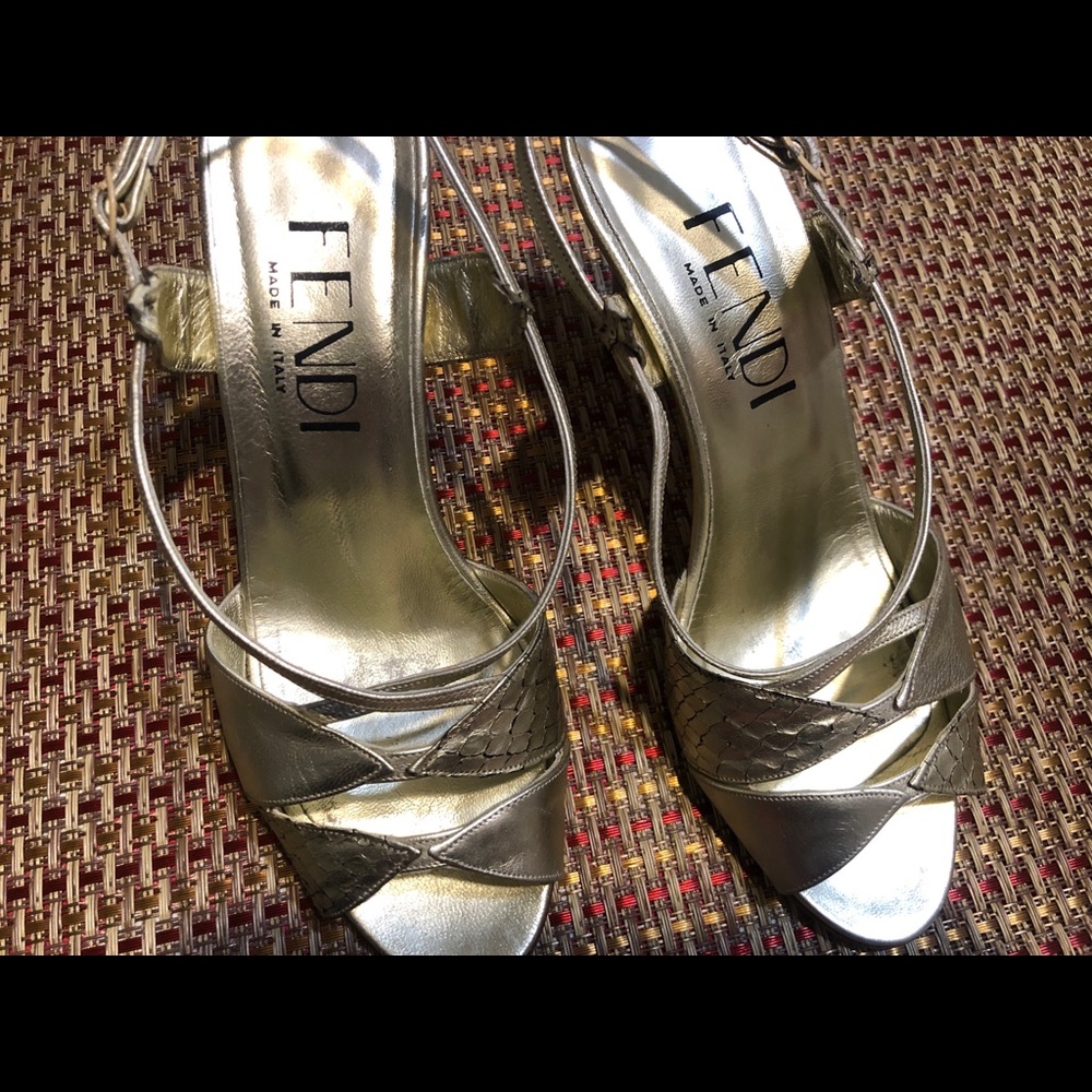 Fendi Sandals Kitten Heels